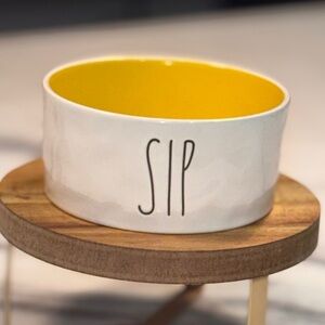Rae Dunn Sip Medium Pet Bowl
